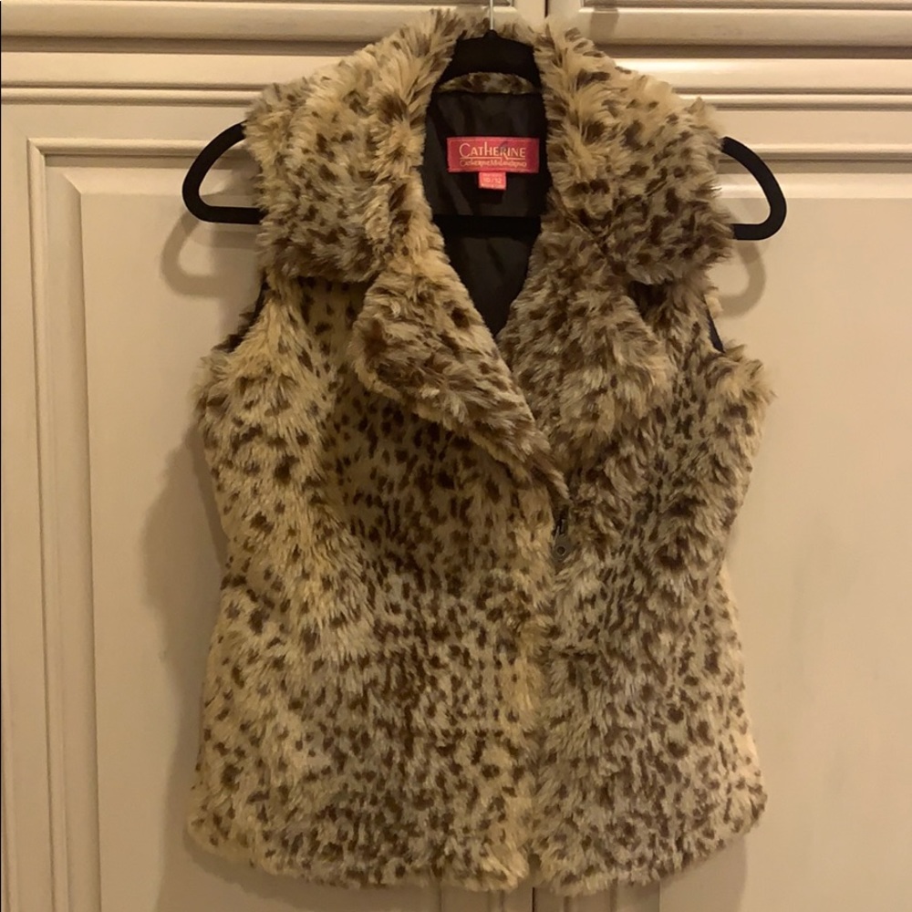 Catherine Malandrino faux fur vest